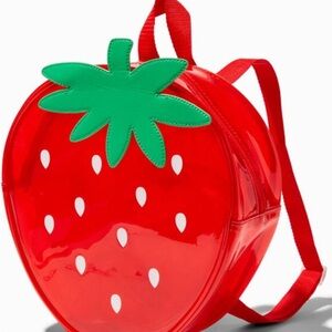 Claire's Red Strawberry Kids Bag